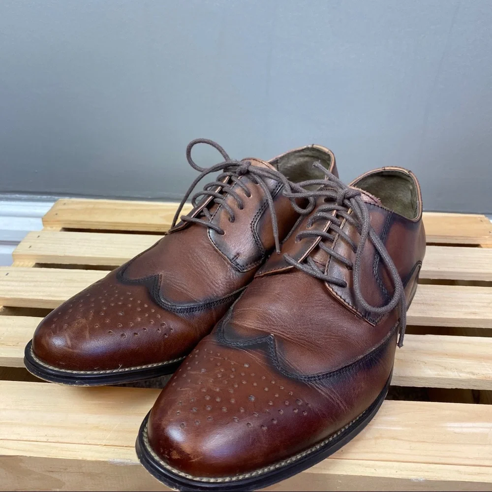 Asher‎ green lace up oxford size 8
